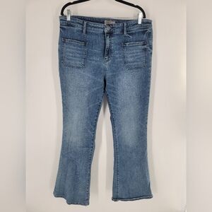Kut from the Kloth Ana Flare Womens High Rise Jeans Size 16